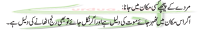 Murdey Key Pechey Kisi Makan Main Jana